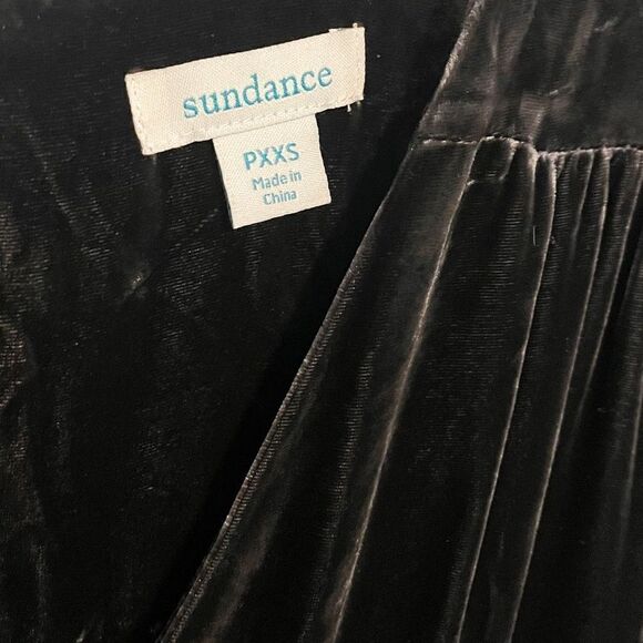 Sundance Aviana Velvet Wrap Jumpsuit in Smoke Gray Size PXXS - Picture 9 of 14